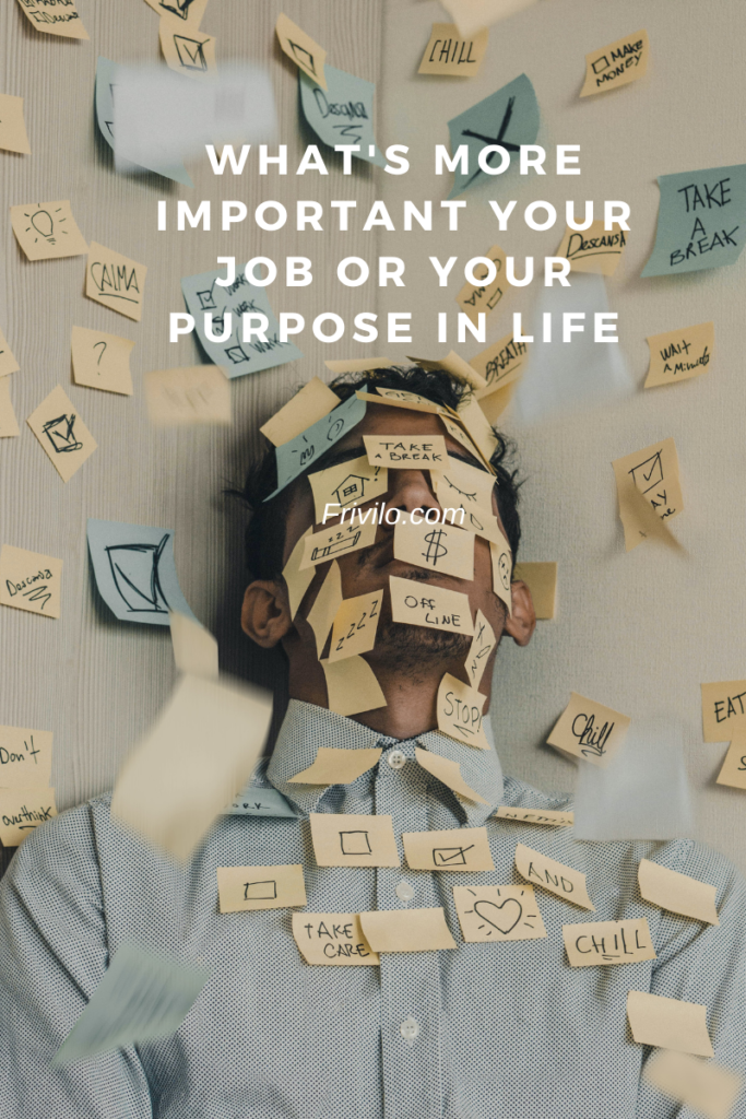 What's More Important Your Job Or Your Purpose In Life - Frivilo